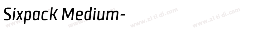 Sixpack Medium字体转换